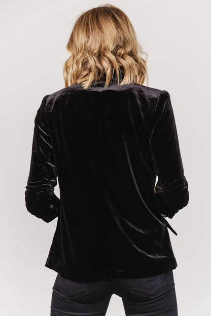 Brinton Velvet Blazer | Black - Baltic Born