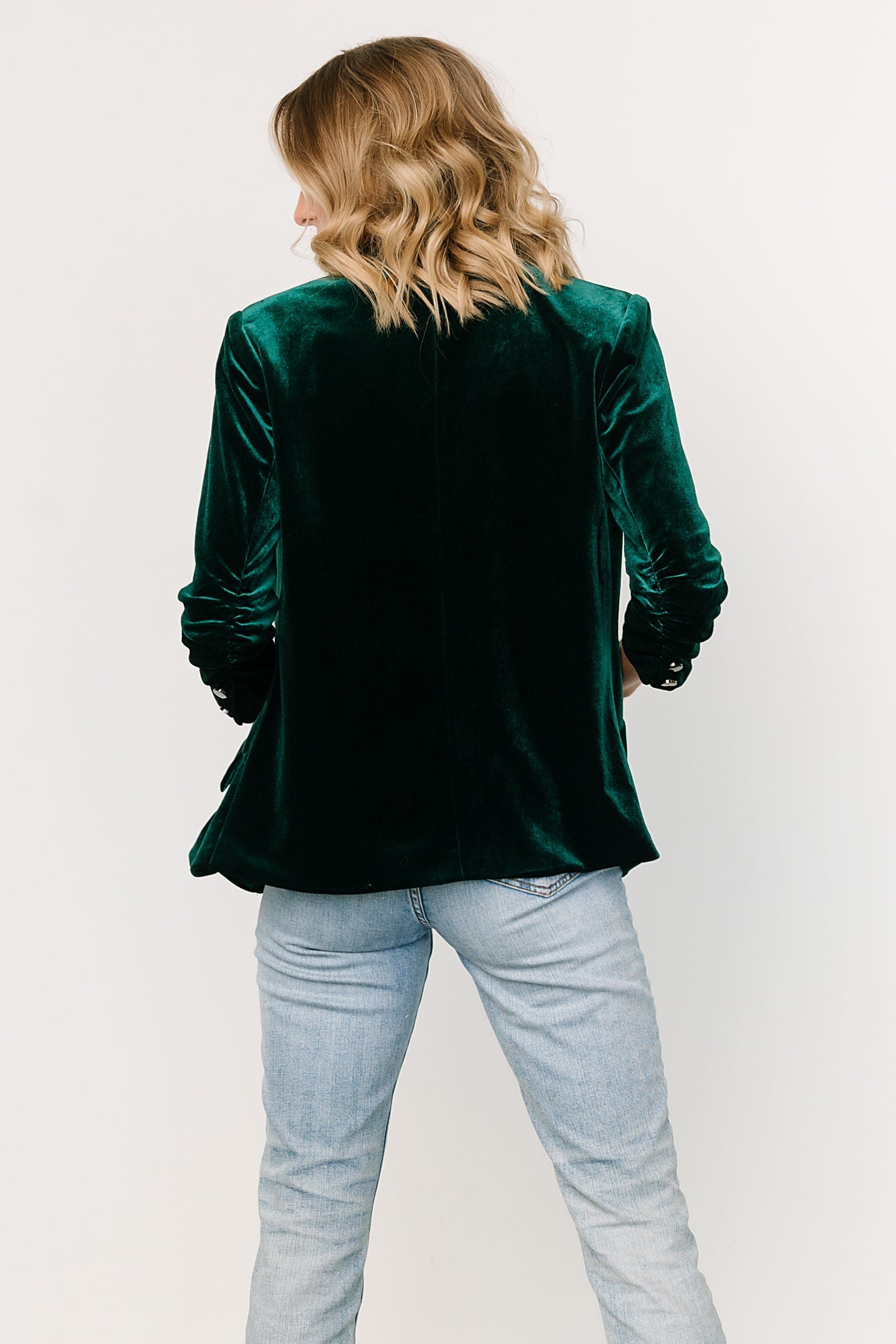 Brinton Velvet Blazer | Dark Green - Baltic Born