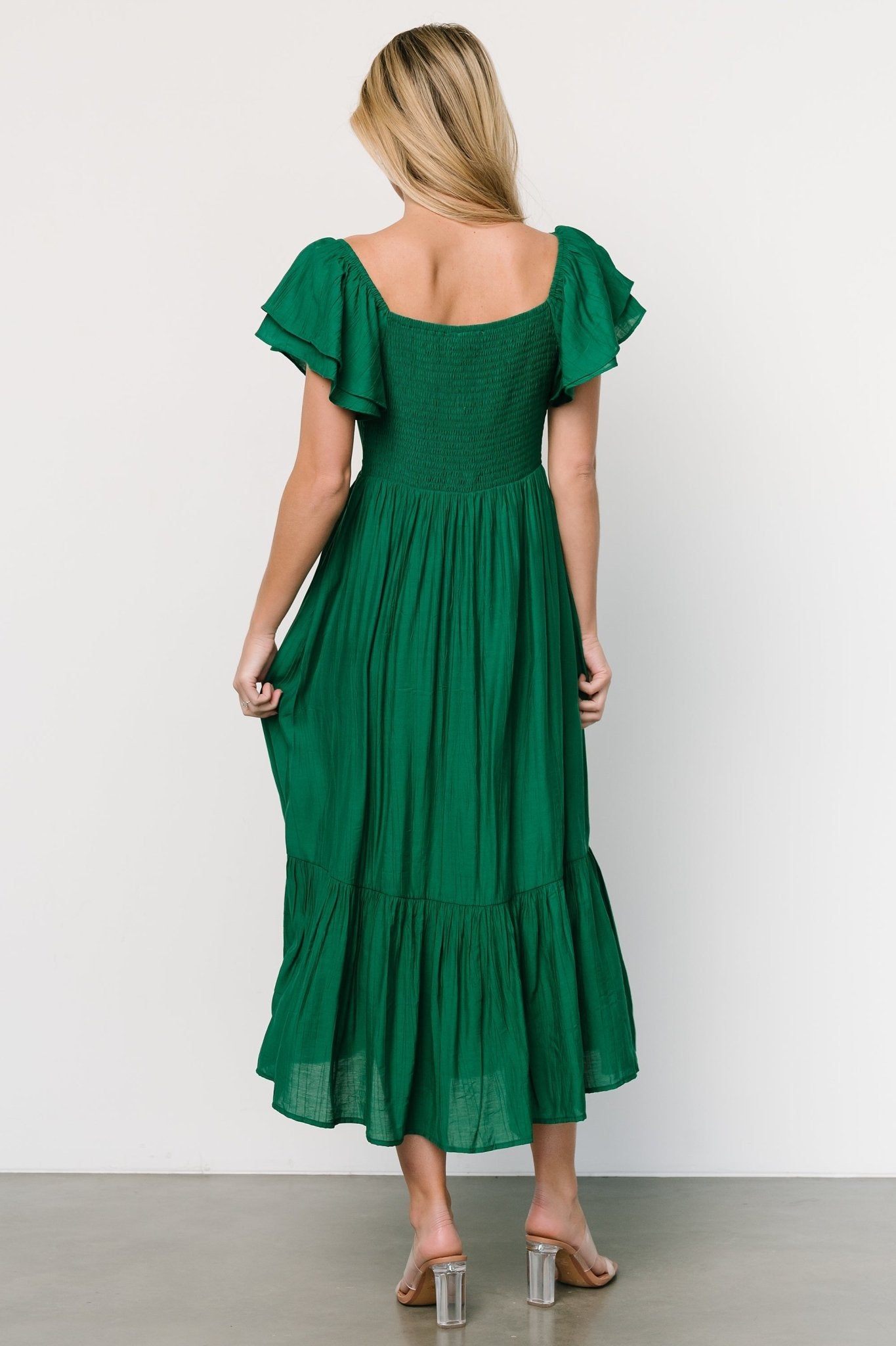 Buttercup Midi Dress | Evergreen | Baltic Born