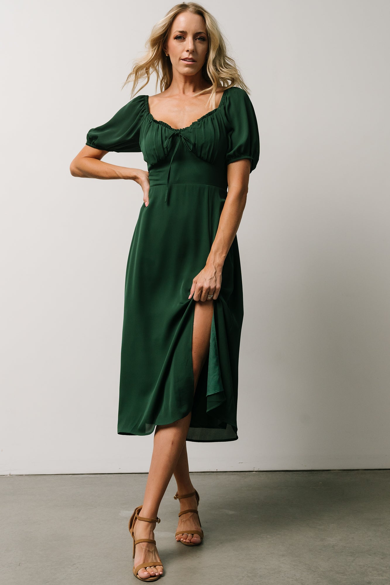 Cadence Midi Dress | Green - Baltic Born