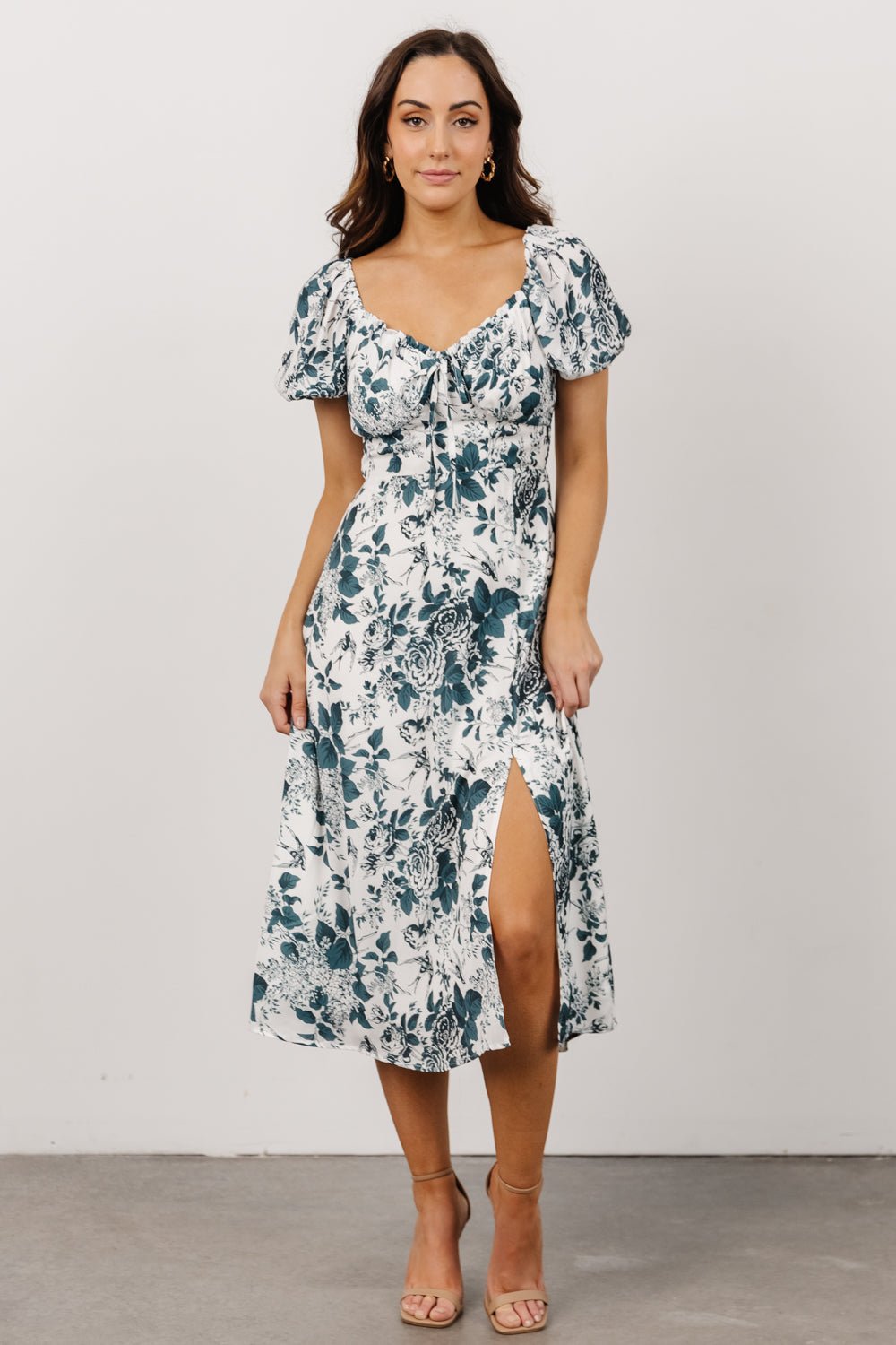 Cadence Midi Dress | Jade Floral - Baltic Born