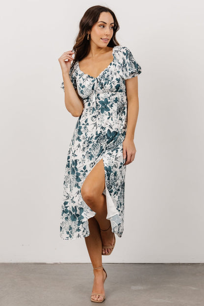 Cadence Midi Dress | Jade Floral - Baltic Born