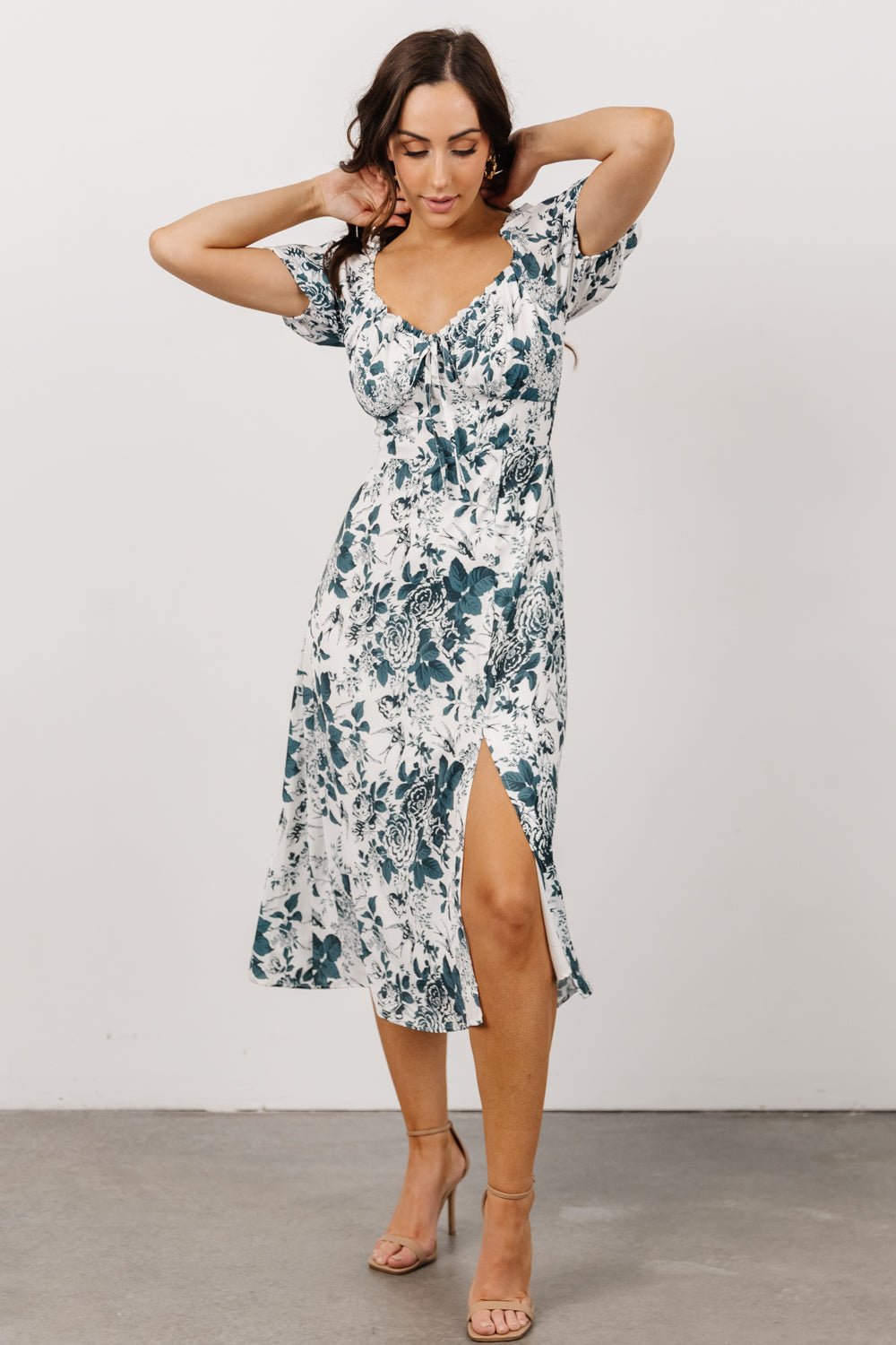 Cadence Midi Dress | Jade Floral - Baltic Born