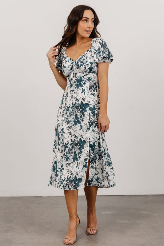 Cadence Midi Dress | Jade Floral - Baltic Born