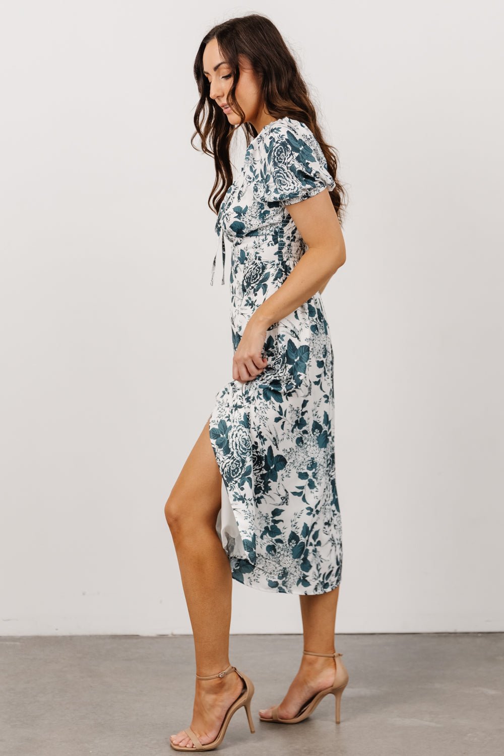 Cadence Midi Dress | Jade Floral - Baltic Born