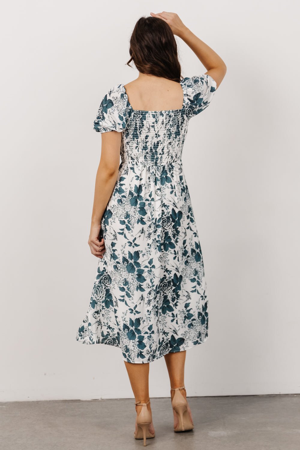 Cadence Midi Dress | Jade Floral - Baltic Born