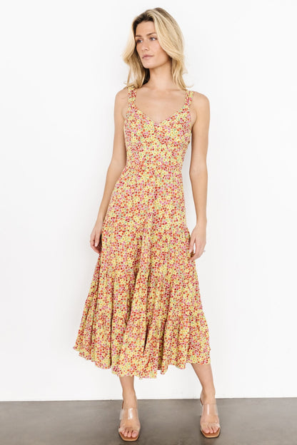 Campbell Tie Back Dress | Multi Floral - Baltic Born