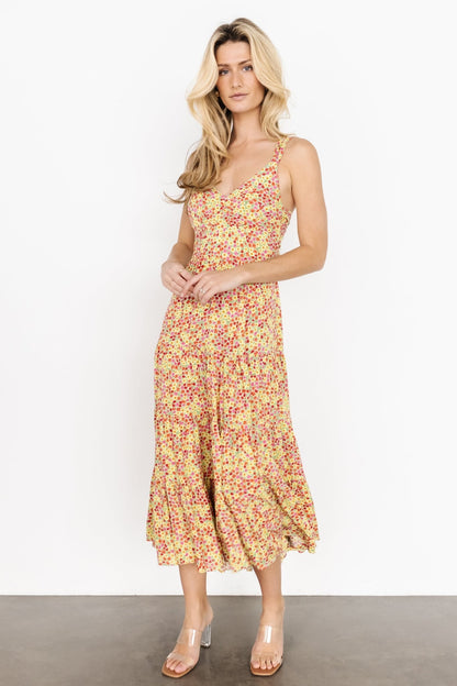 Campbell Tie Back Dress | Multi Floral - Baltic Born