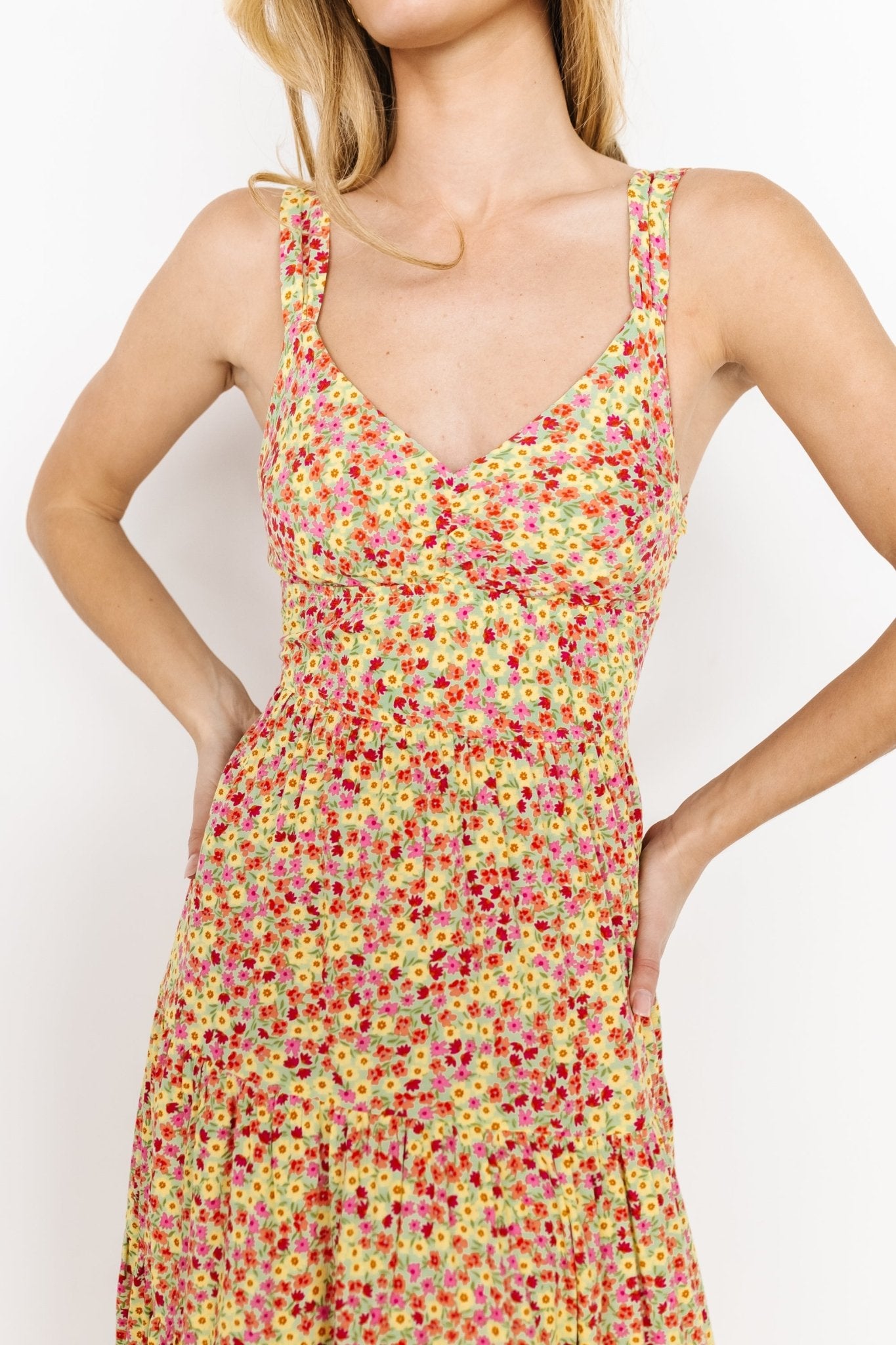 Campbell Tie Back Dress | Multi Floral - Baltic Born