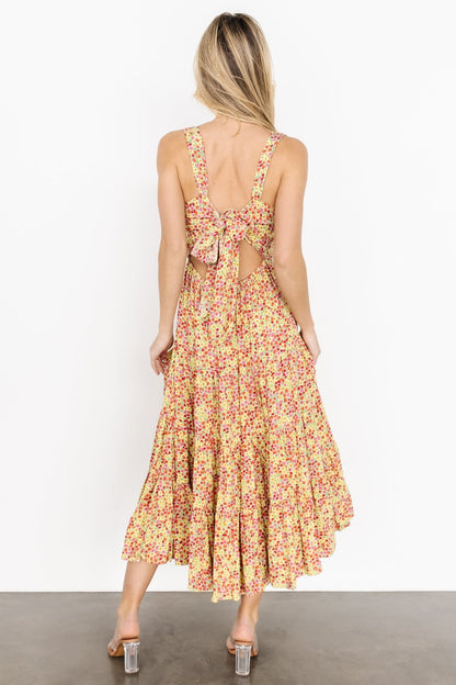 Campbell Tie Back Dress | Multi Floral - Baltic Born