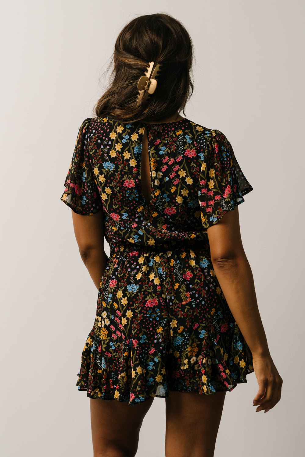 Candy Romper | Black Floral - Baltic Born