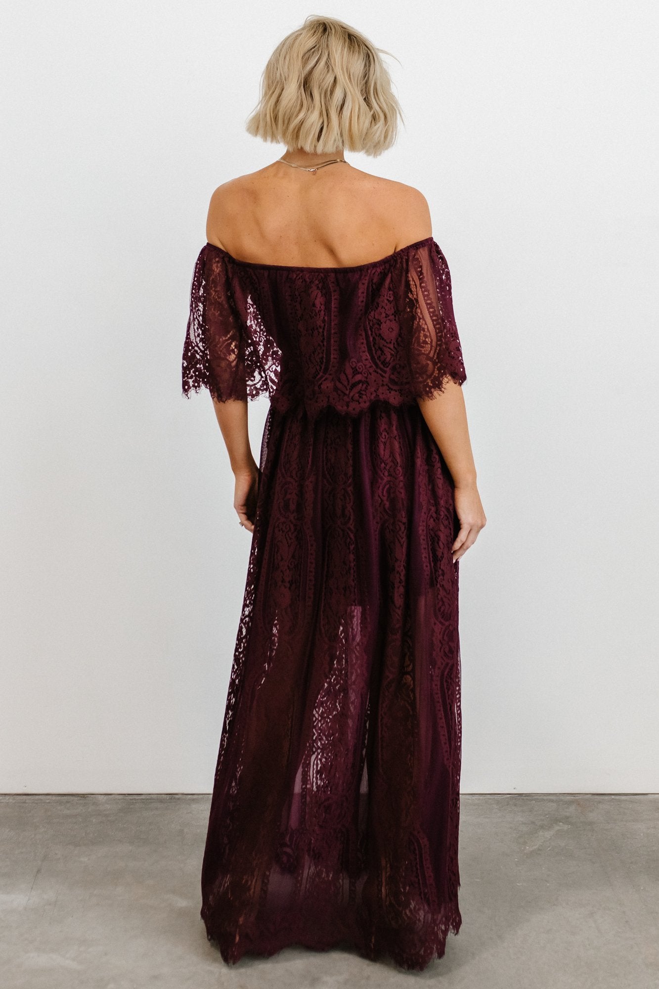 Caroline Lace Maxi Dress | Mulberry - Baltic Born