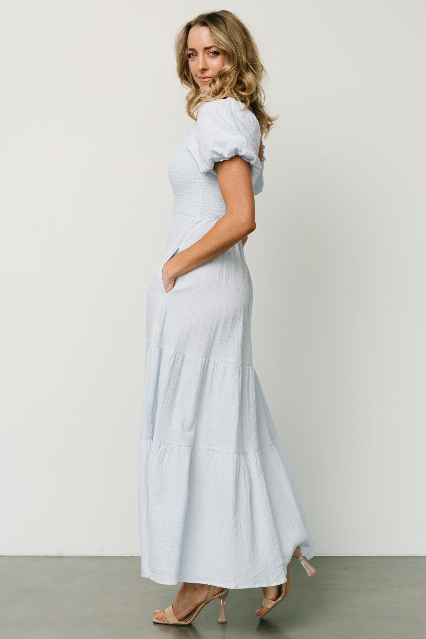 Carrington Maxi Dress | Light Blue - Baltic Born