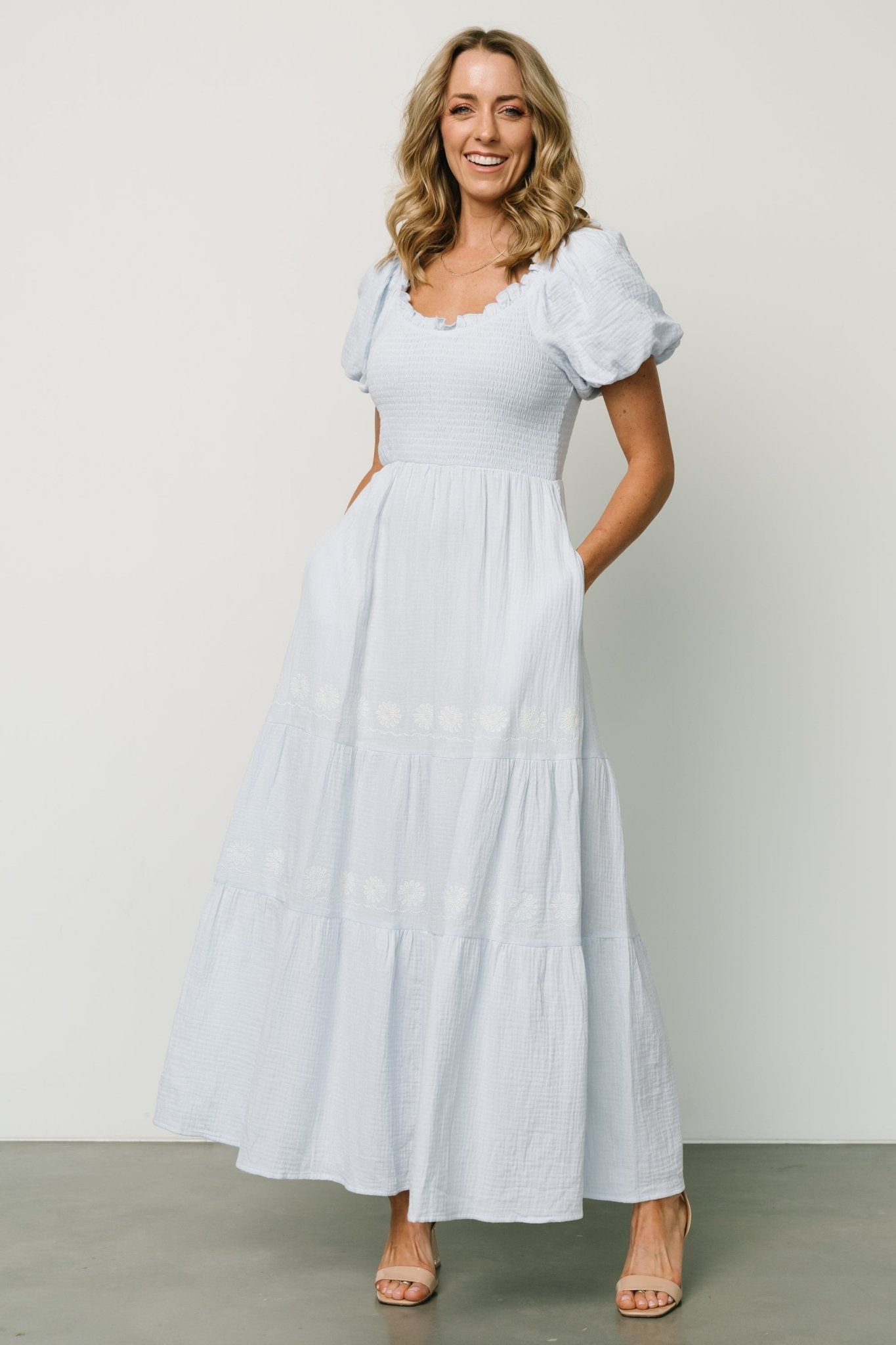 Carrington Maxi Dress | Light Blue - Baltic Born