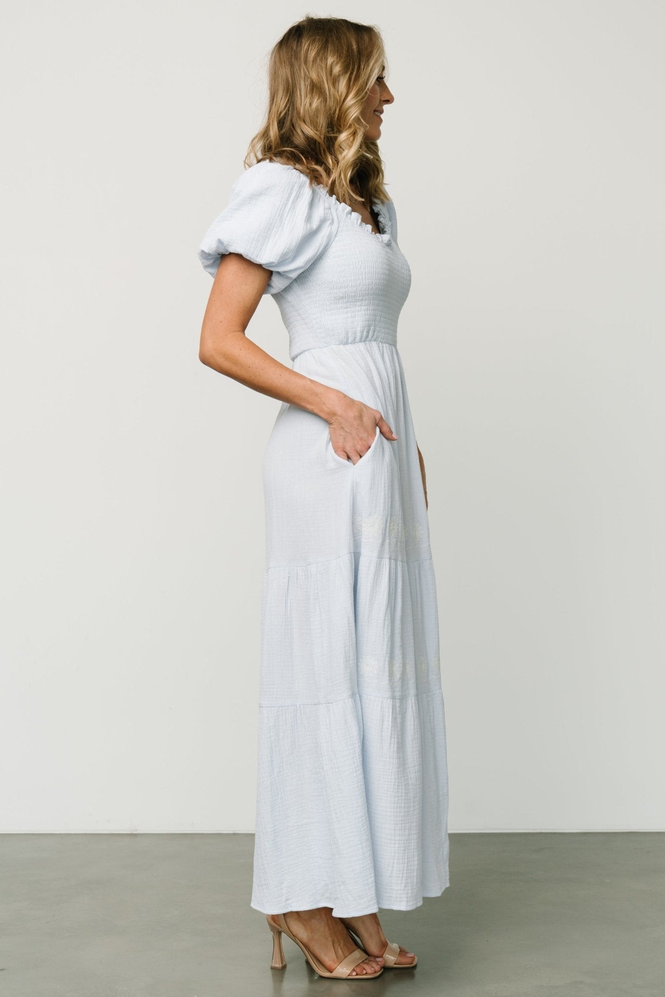 Carrington Maxi Dress | Light Blue - Baltic Born