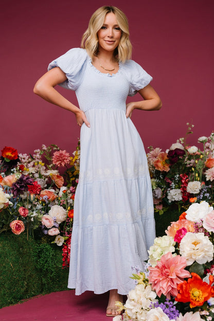 Carrington Maxi Dress | Light Blue - Baltic Born