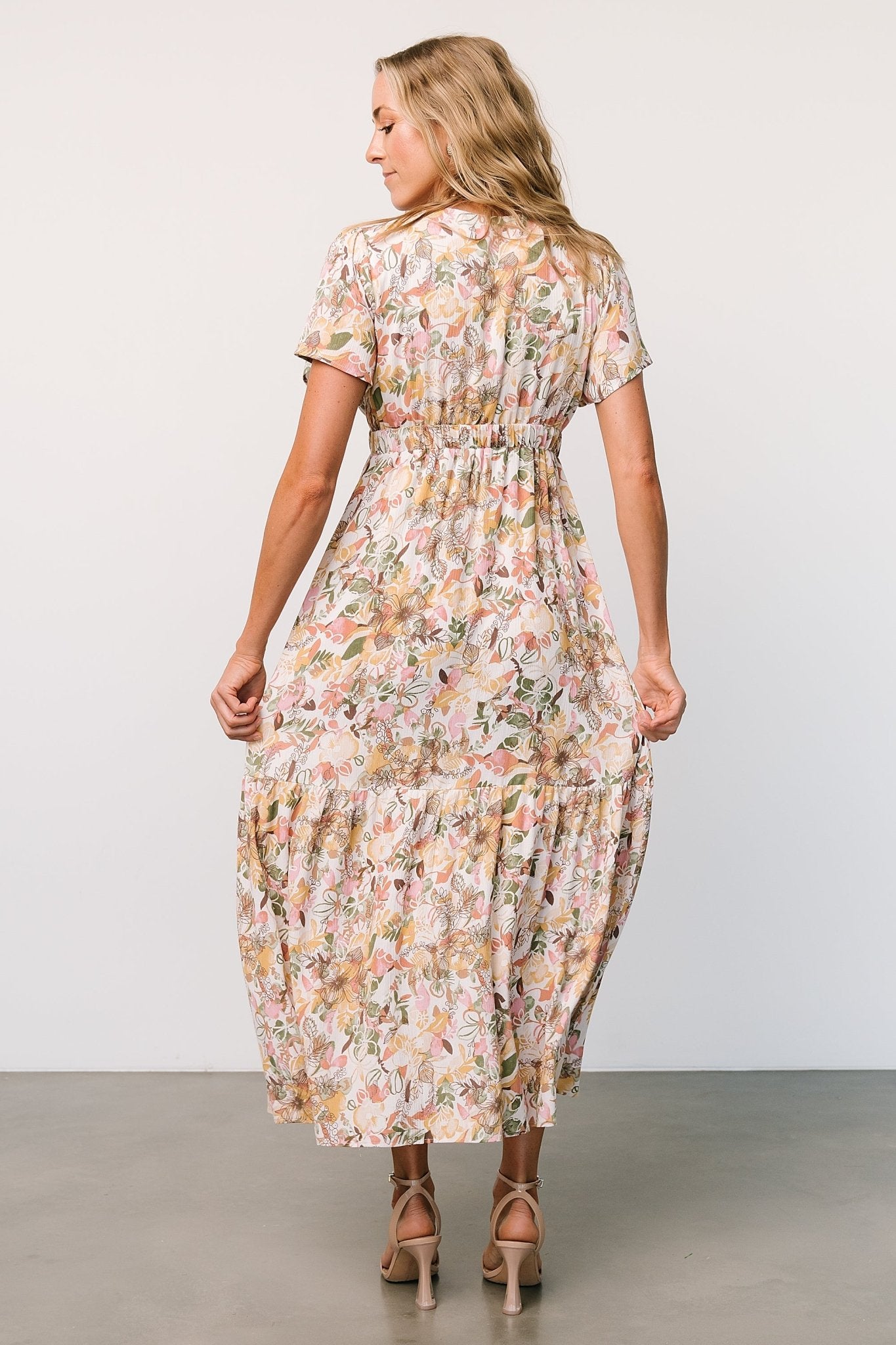 Cassie Short Sleeve Dress | Multi Floral - Baltic Born