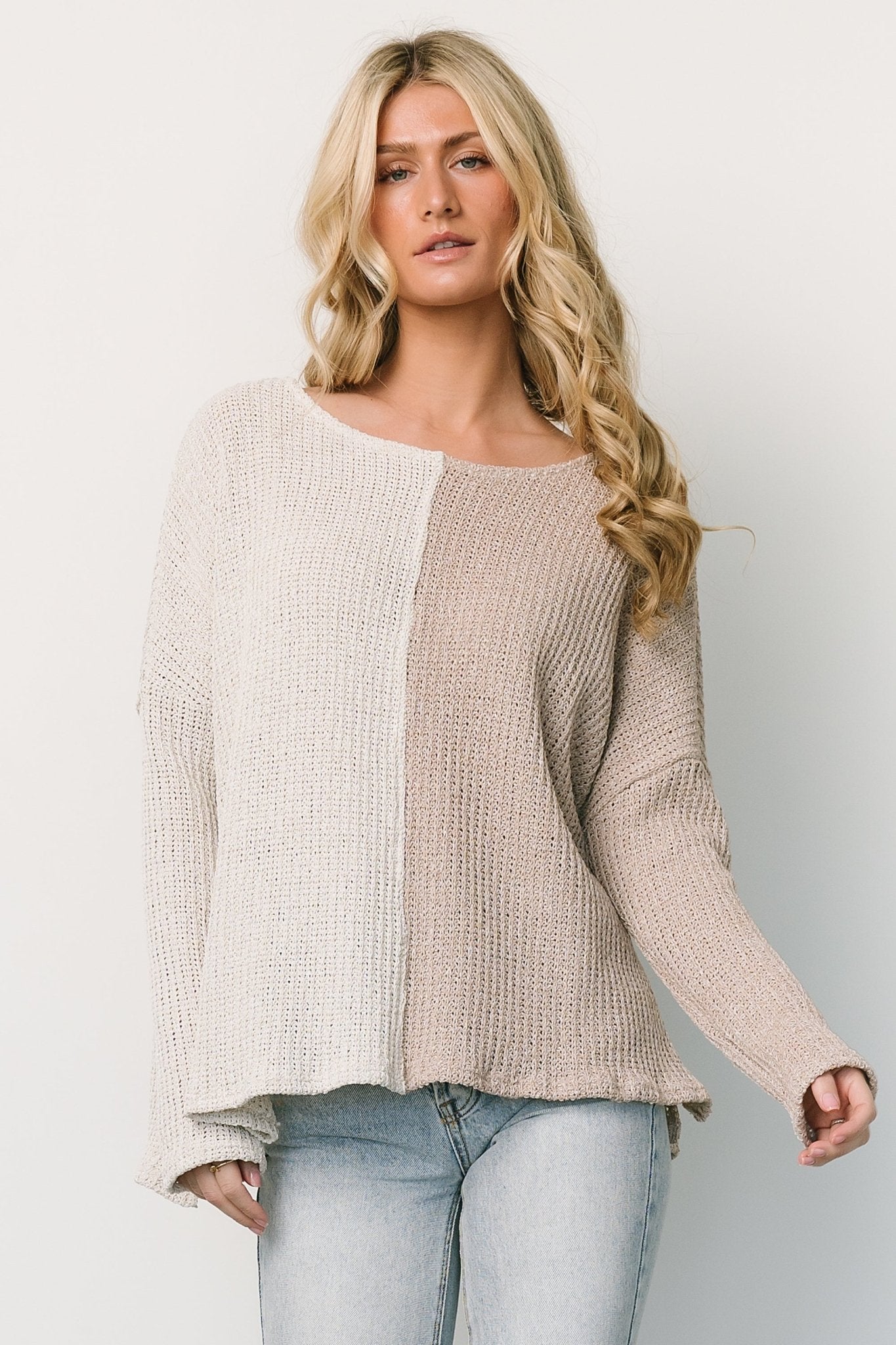 Castelo Knit Top | Natural + Sand - Baltic Born