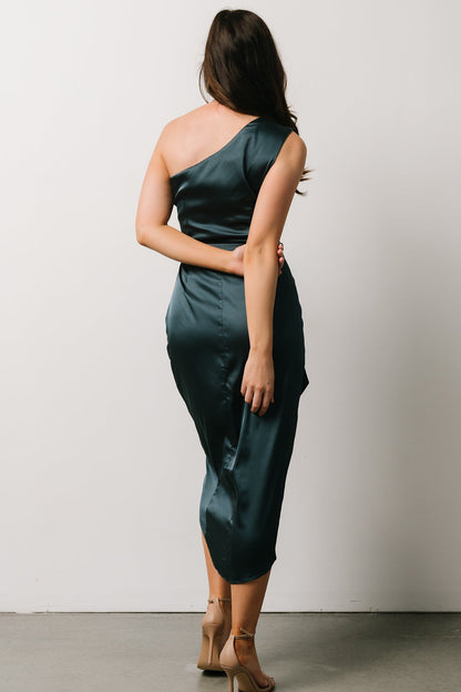 Celia One Shoulder Midi Dress | Midnight - Baltic Born