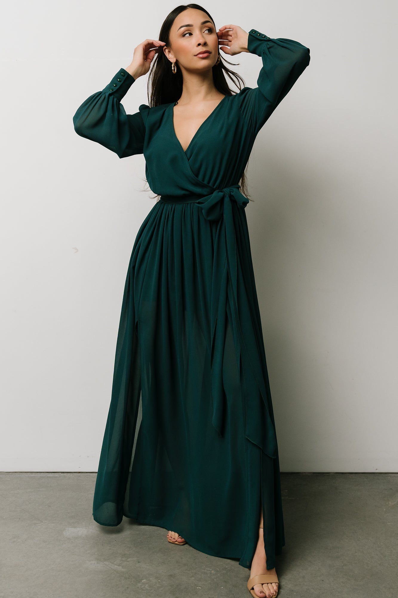 Celine Maxi Dress | Hunter - Baltic Born