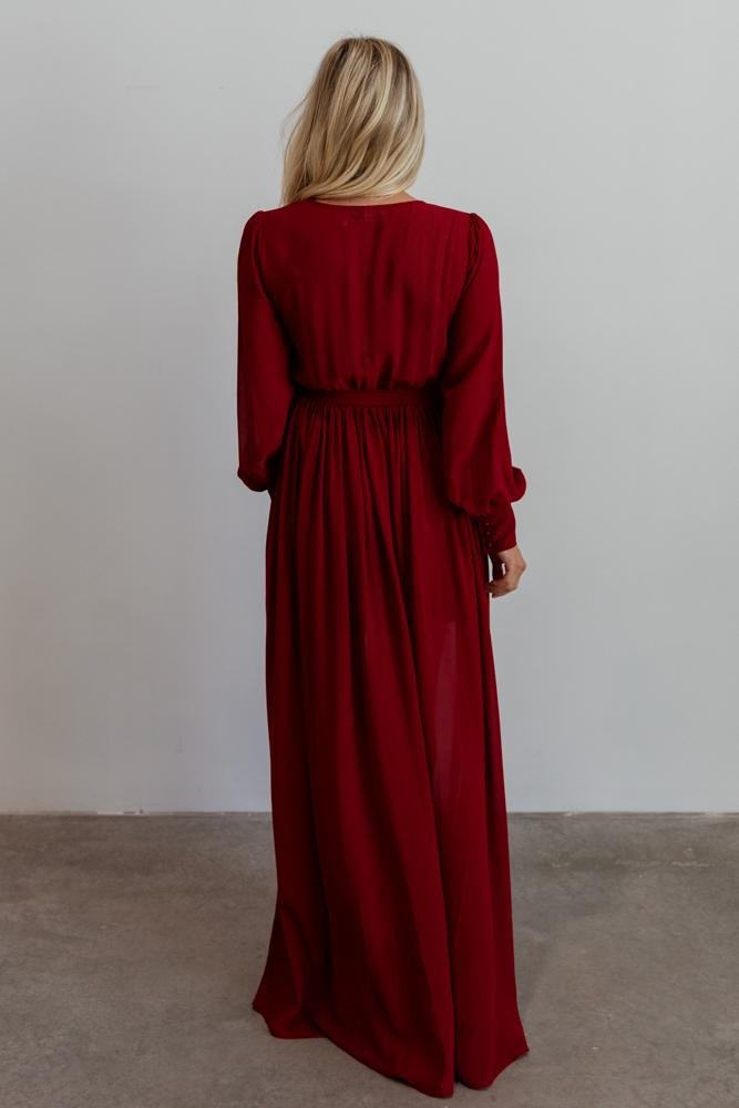 Celine Maxi Dress | Wine - Baltic Born