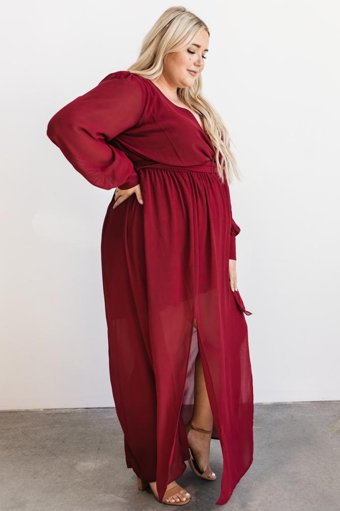 Celine Maxi Dress | Wine - Baltic Born