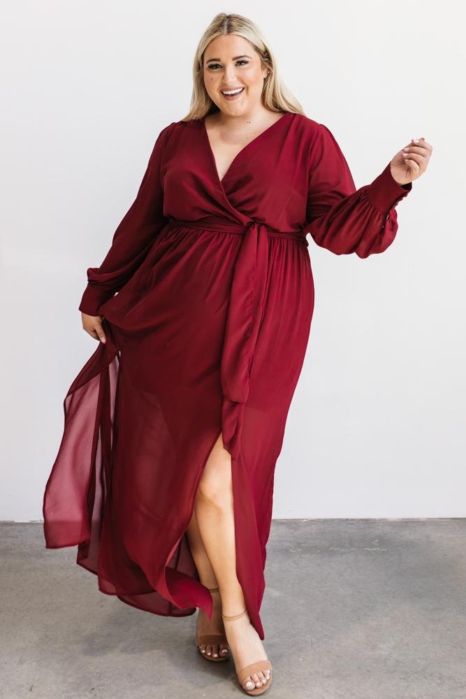 Celine Maxi Dress | Wine - Baltic Born