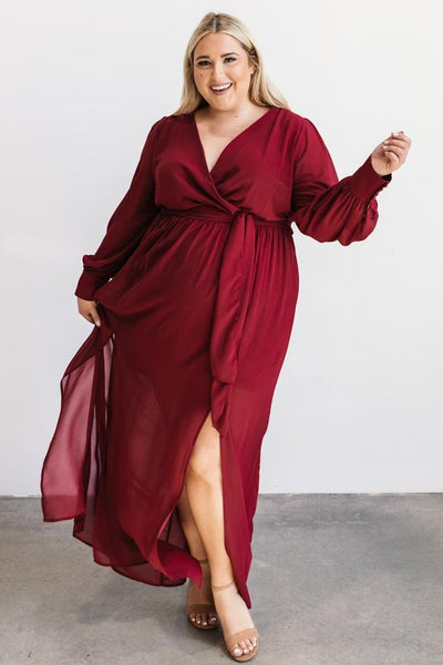 Celine Maxi Dress Wine Baltic Born