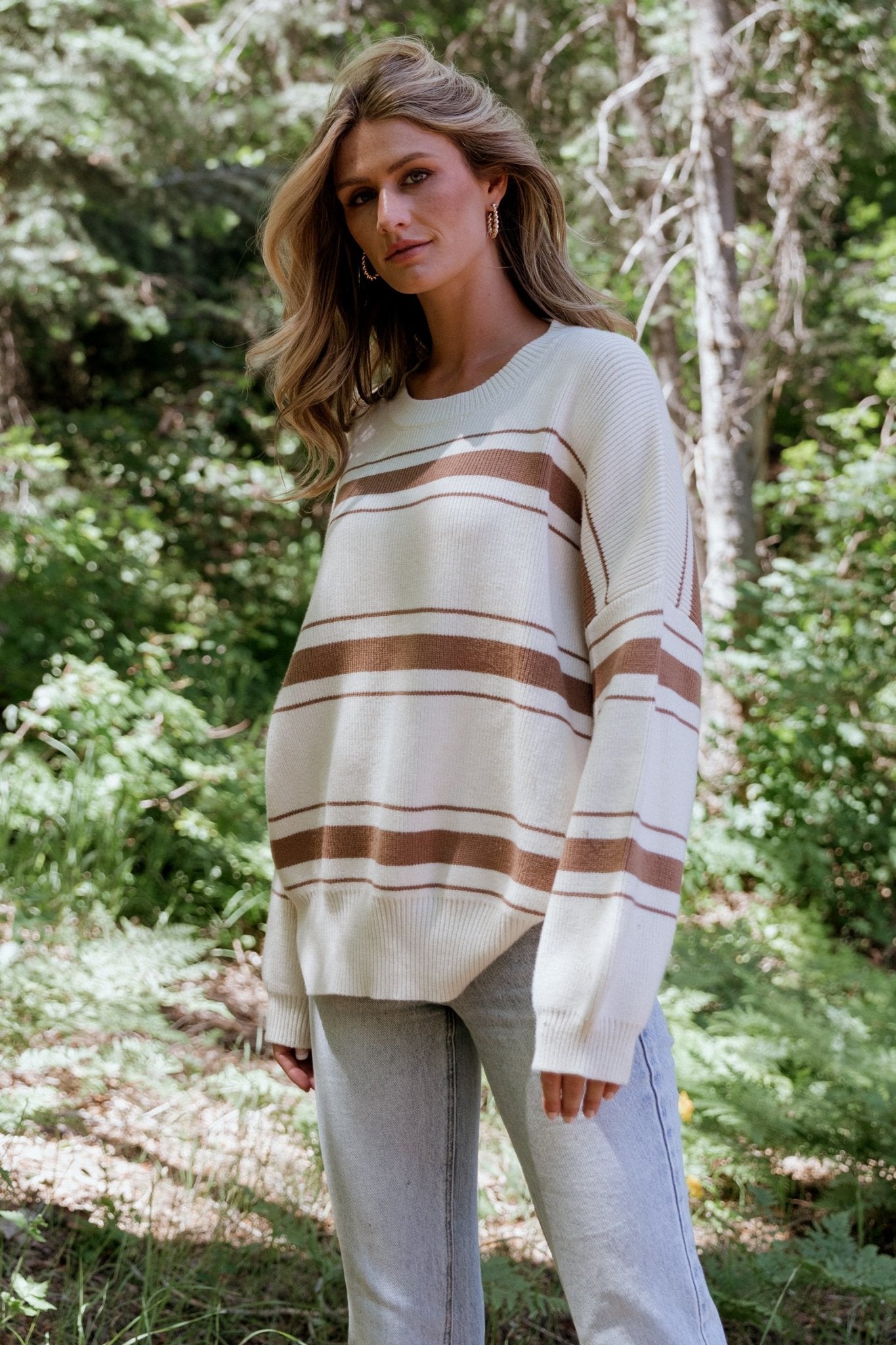 Charlie Striped Sweater | Taupe - Baltic Born