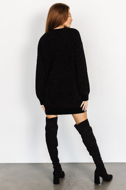 Christa Sweater Dress | Black - Baltic Born