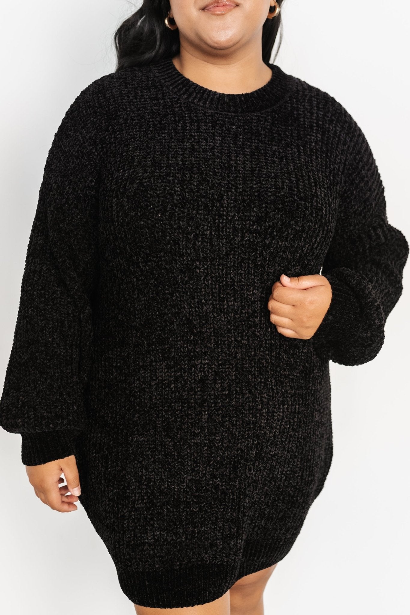 Christa Sweater Dress | Black - Baltic Born