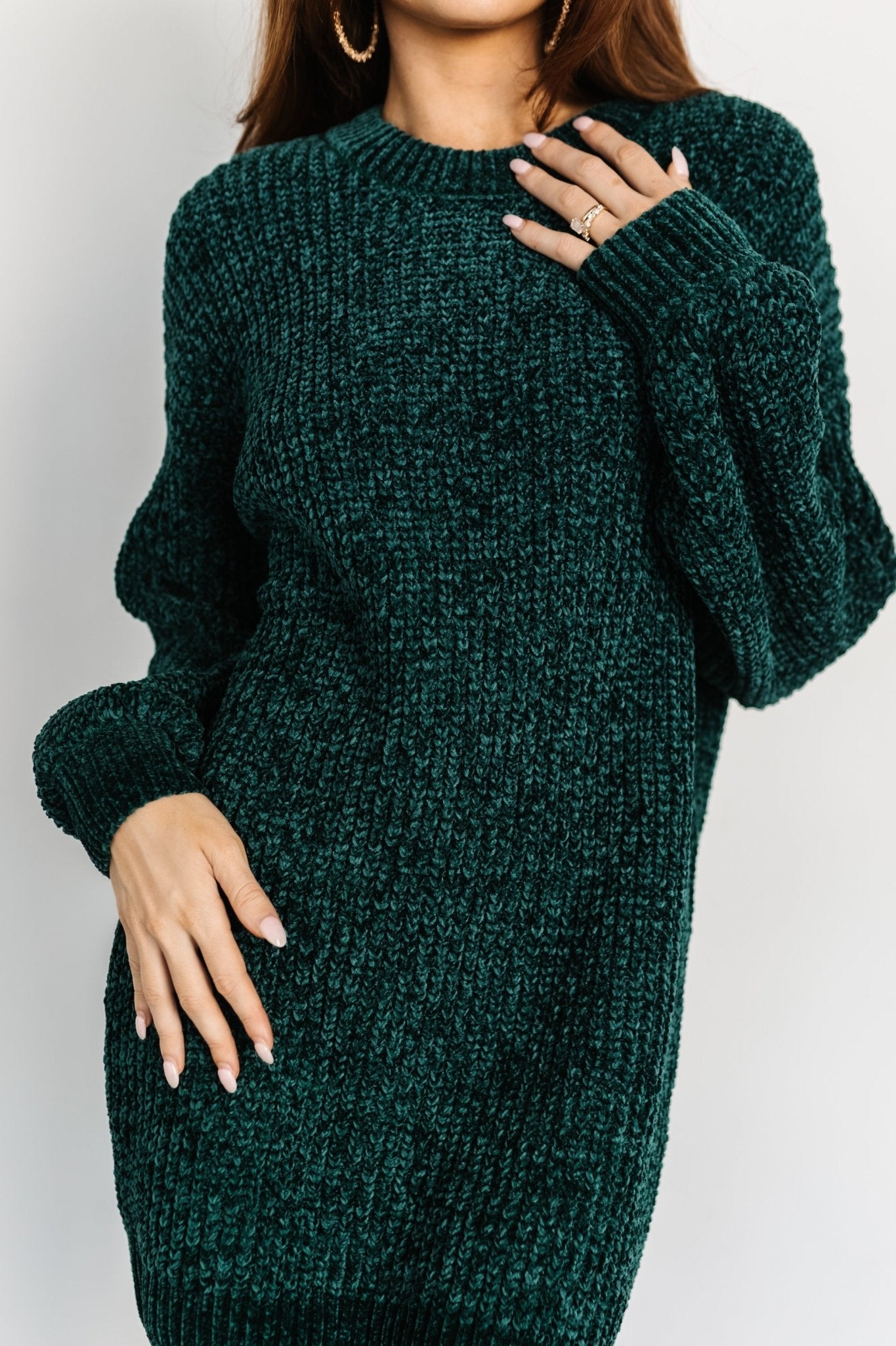 Christa Sweater Dress | Emerald - Baltic Born