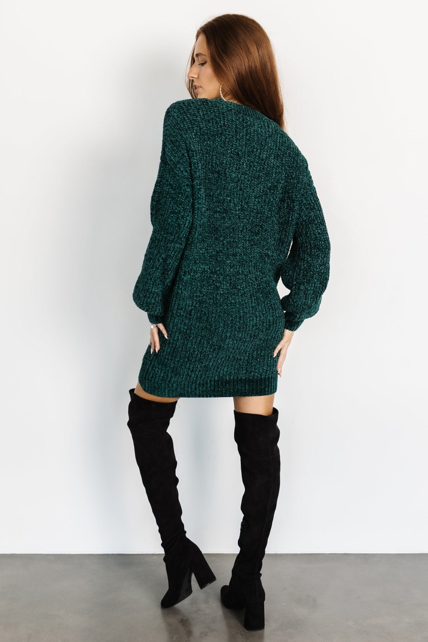 Christa Sweater Dress | Emerald - Baltic Born