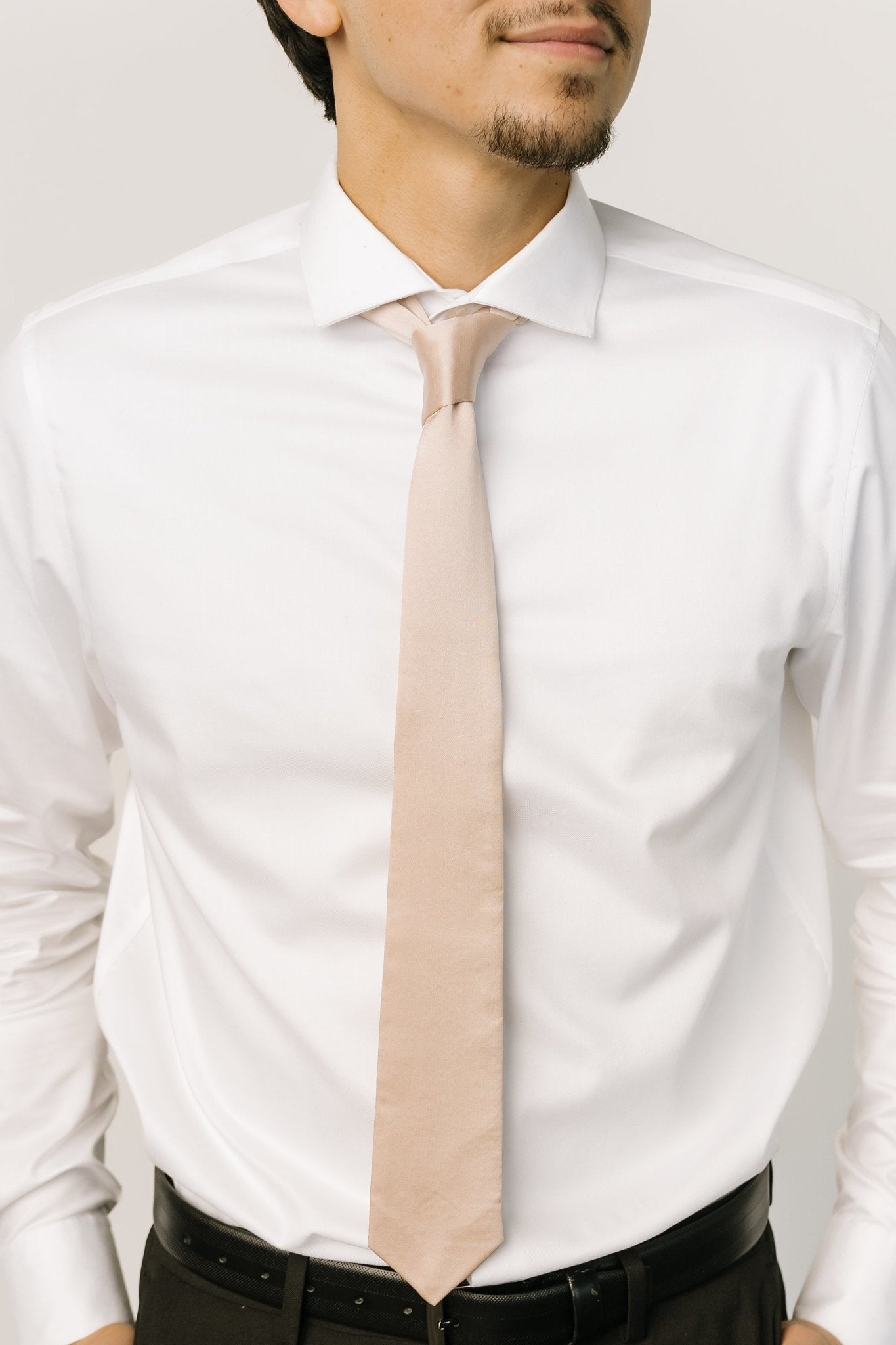 Classic Satin Tie | Champagne - Baltic Born