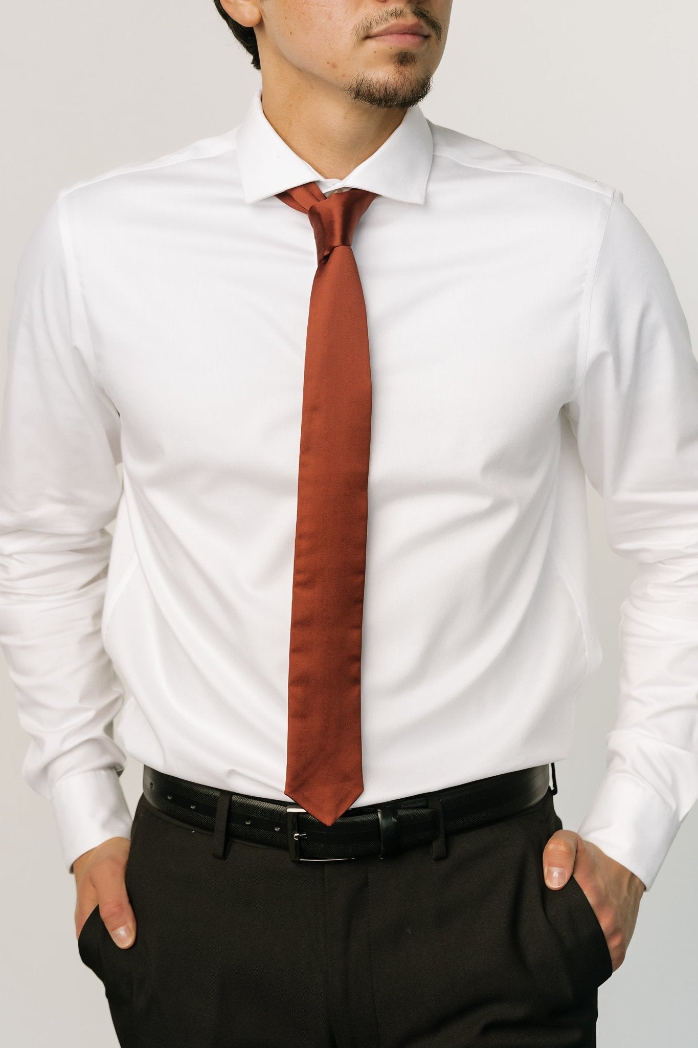 Classic Satin Tie | Cinnamon - Baltic Born