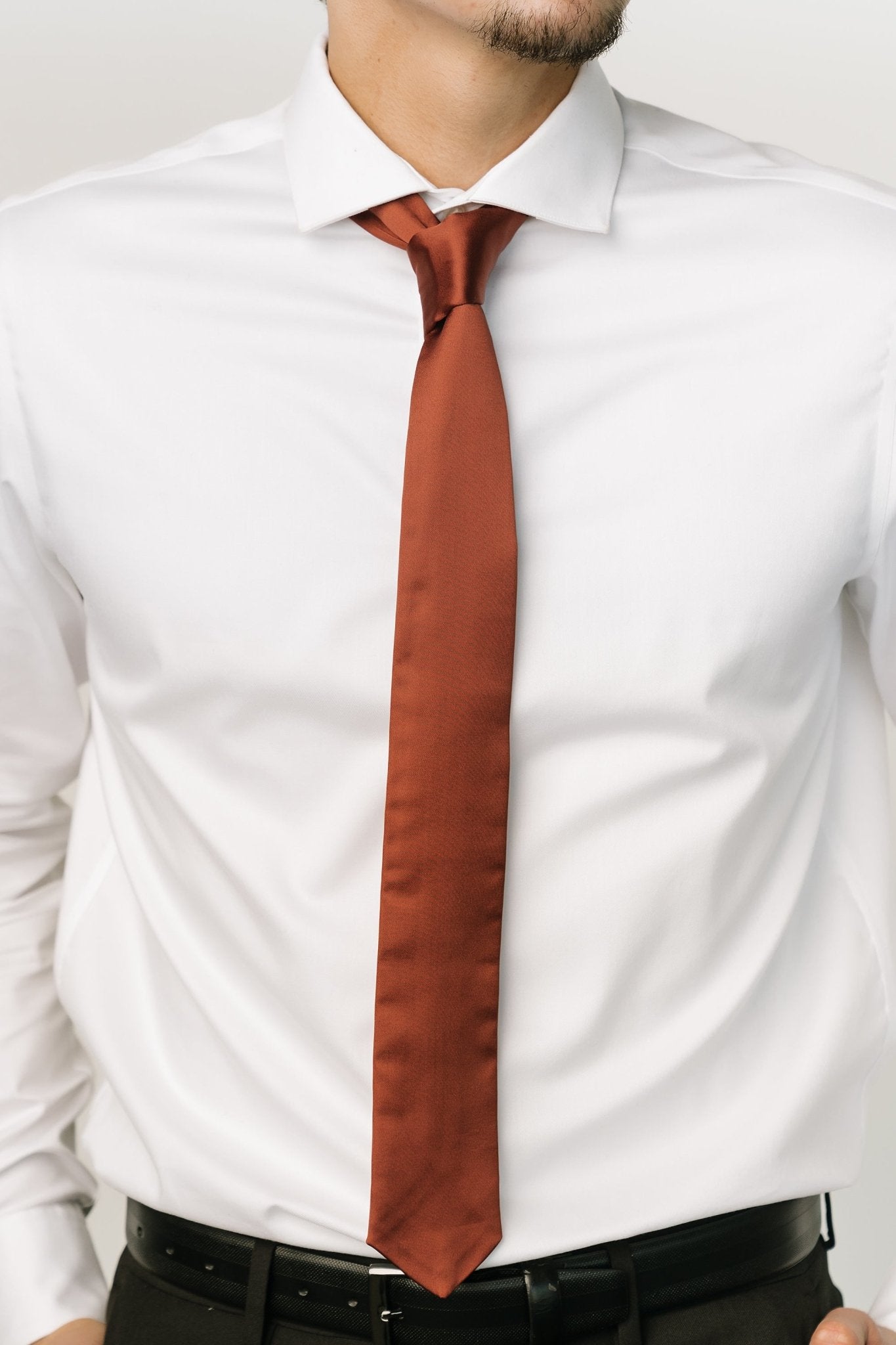 Classic Satin Tie | Cinnamon - Baltic Born