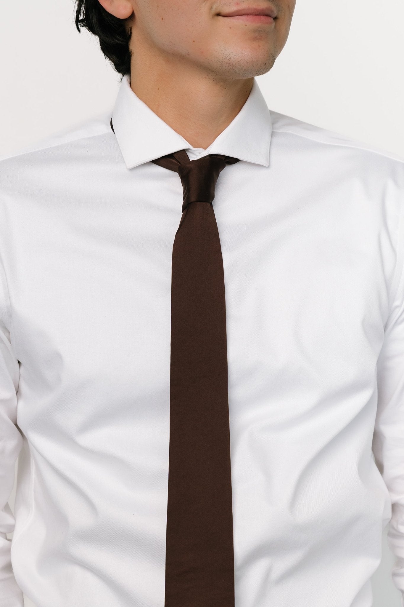 Classic Satin Tie | Espresso - Baltic Born