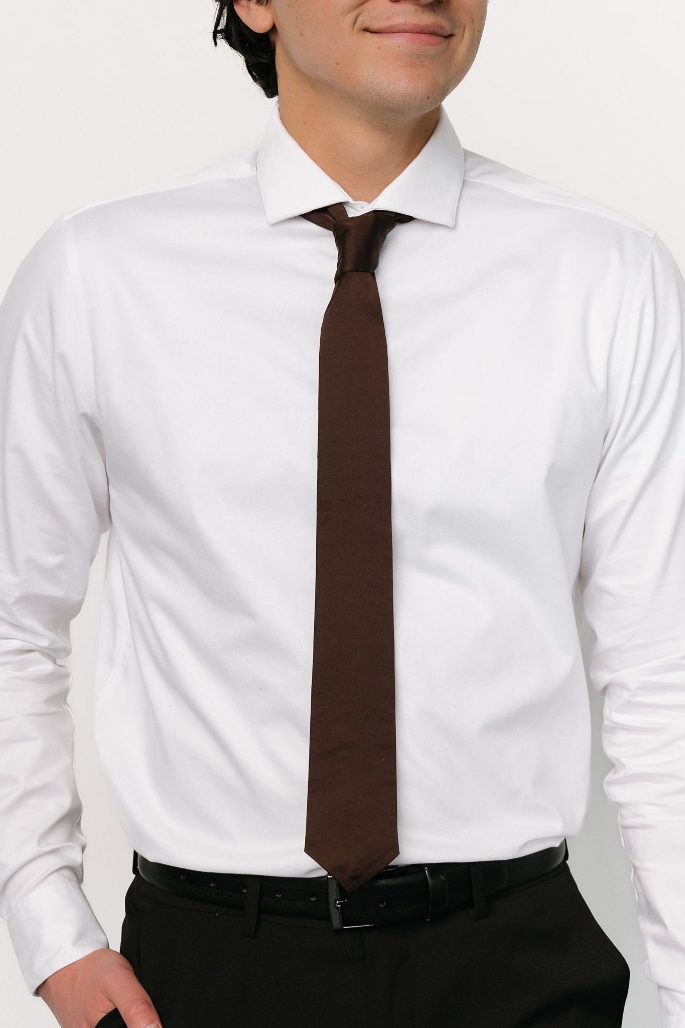 Classic Satin Tie | Espresso - Baltic Born