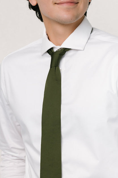 Classic Satin Tie | Juniper Green - Baltic Born