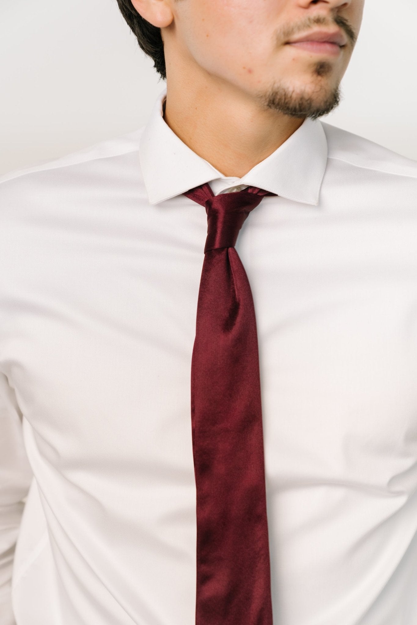 Classic Satin Tie | Mulberry - Baltic Born