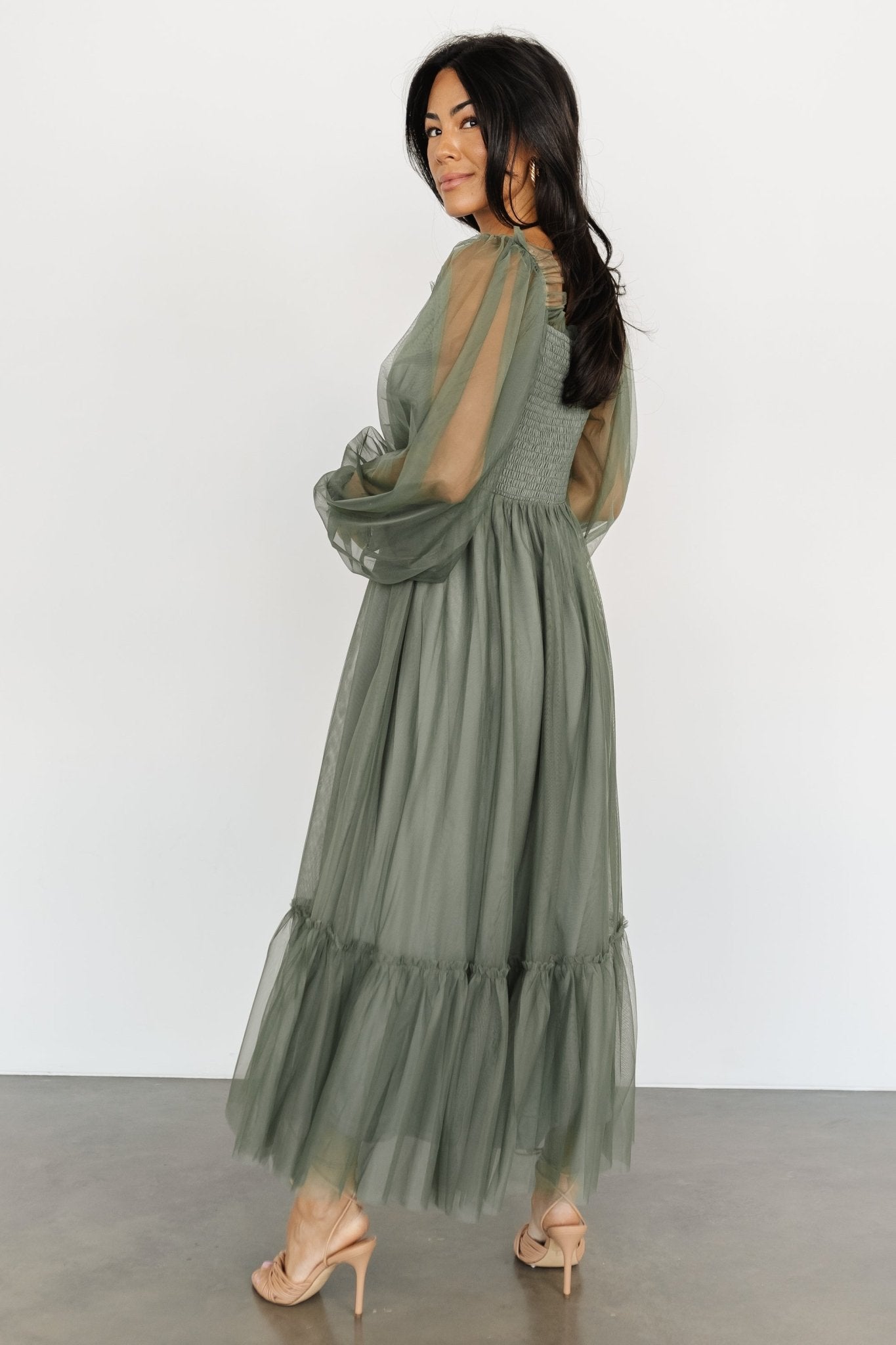 Cleobelle Maxi Dress | Dusty Olive - Baltic Born