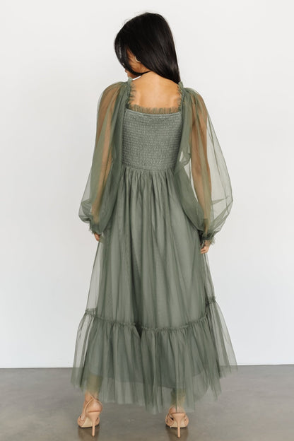 Cleobelle Maxi Dress | Dusty Olive - Baltic Born