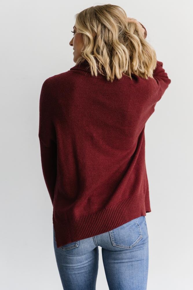 Collins Knit Sweater | Burgundy - Baltic Born