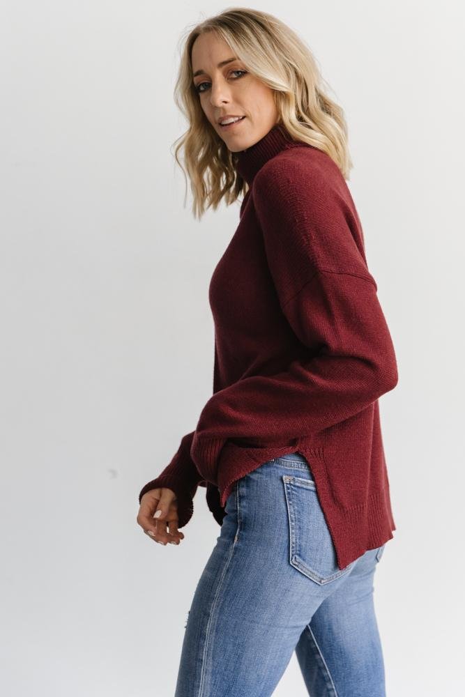 Collins Knit Sweater | Burgundy - Baltic Born