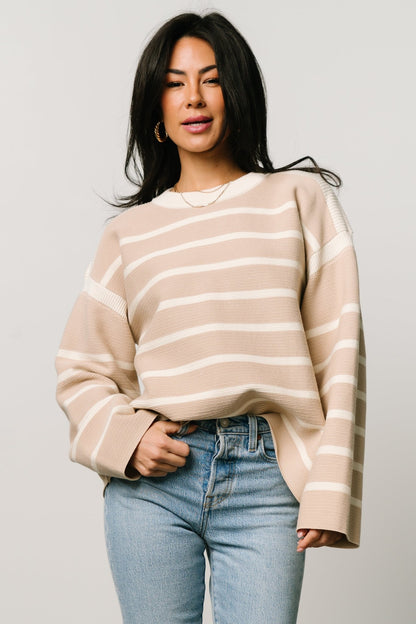 Conway Striped Sweater | Natural - Baltic Born