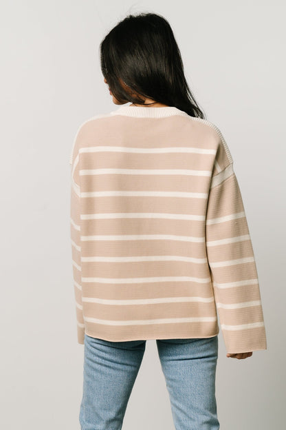 Conway Striped Sweater | Natural - Baltic Born