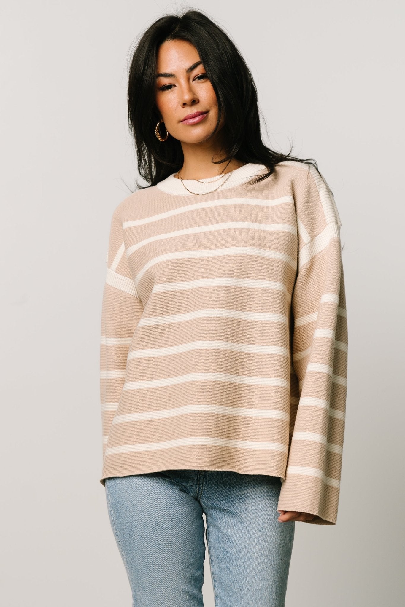 Conway Striped Sweater | Natural - Baltic Born