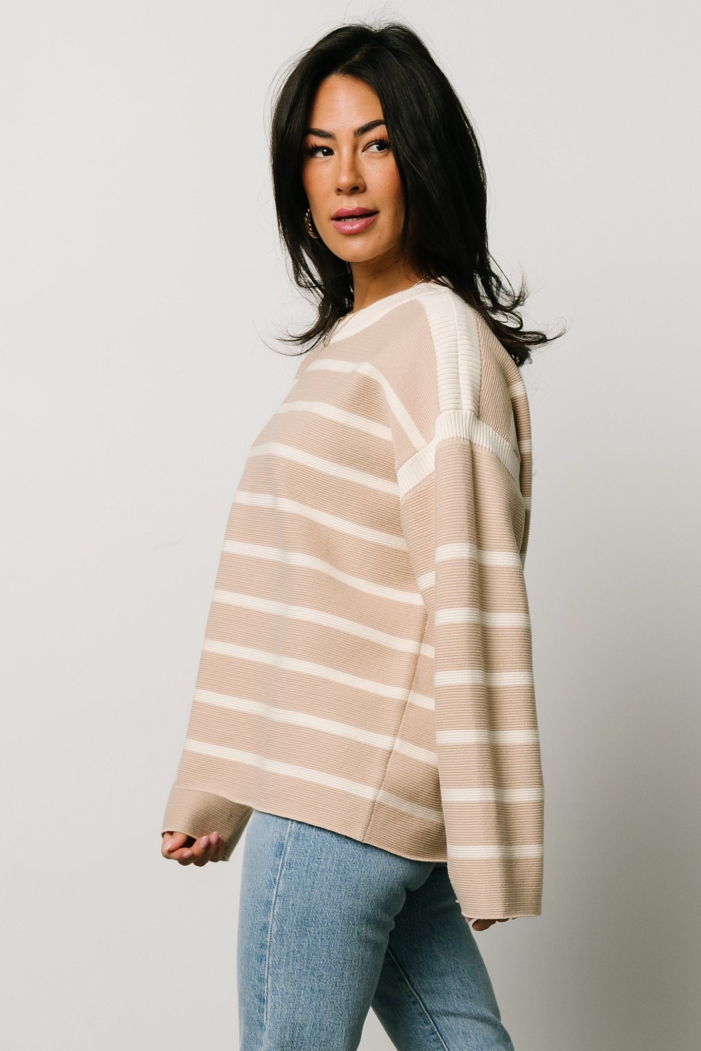 Conway Striped Sweater | Natural - Baltic Born