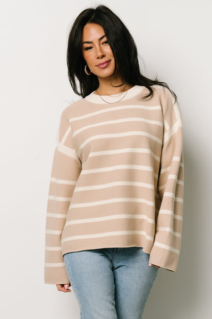 Conway Striped Sweater | Natural - Baltic Born