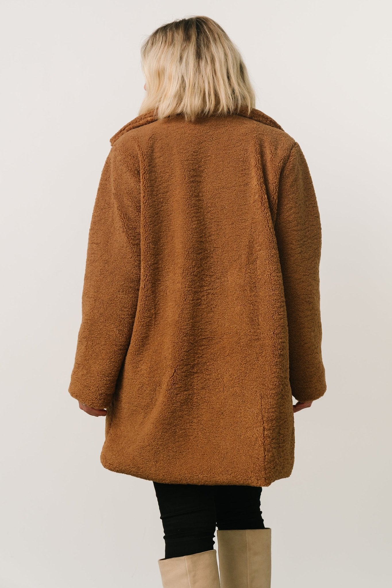 Damien Sherpa Coat | Dark Camel - Baltic Born